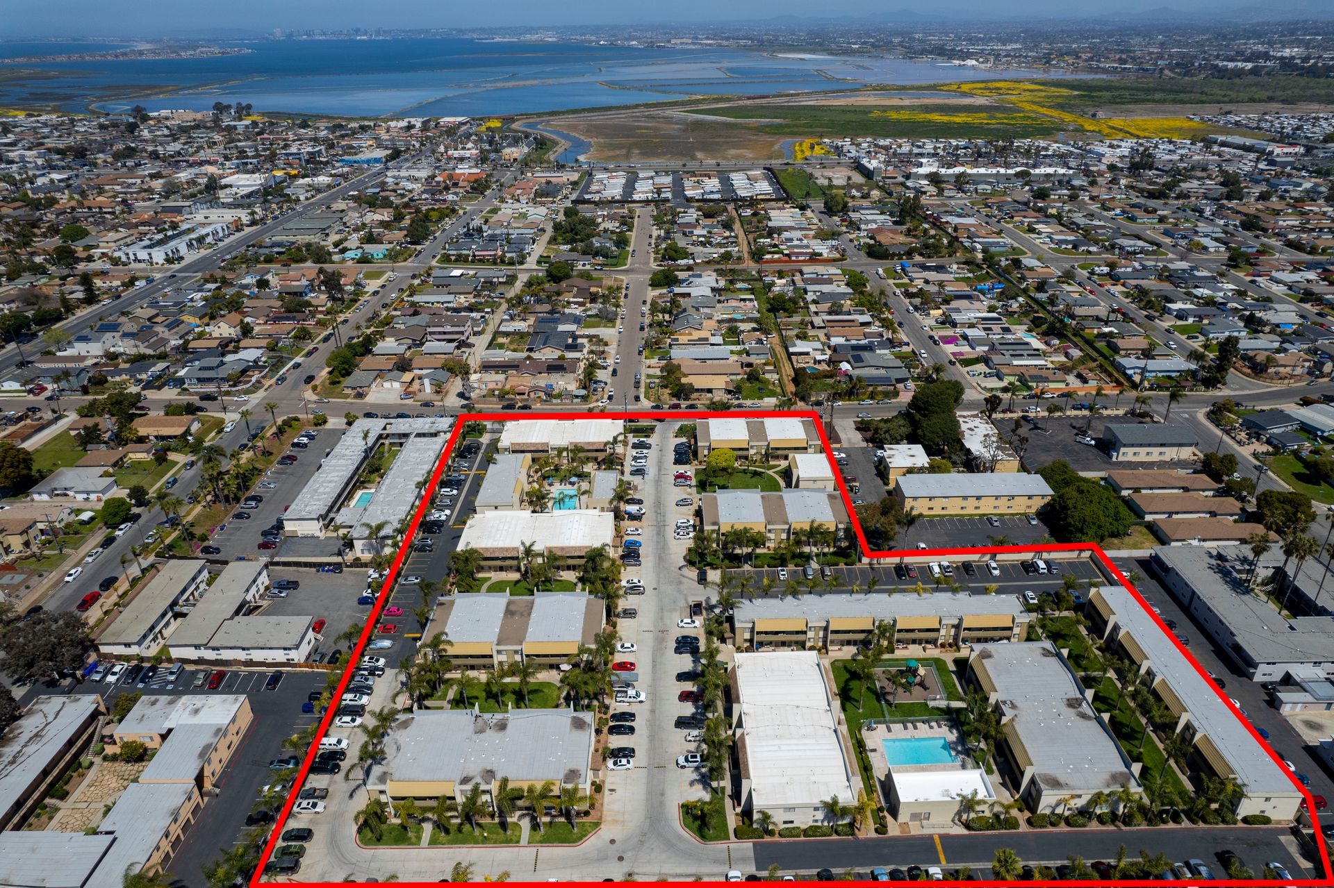 Royal Village Apartments aerial view