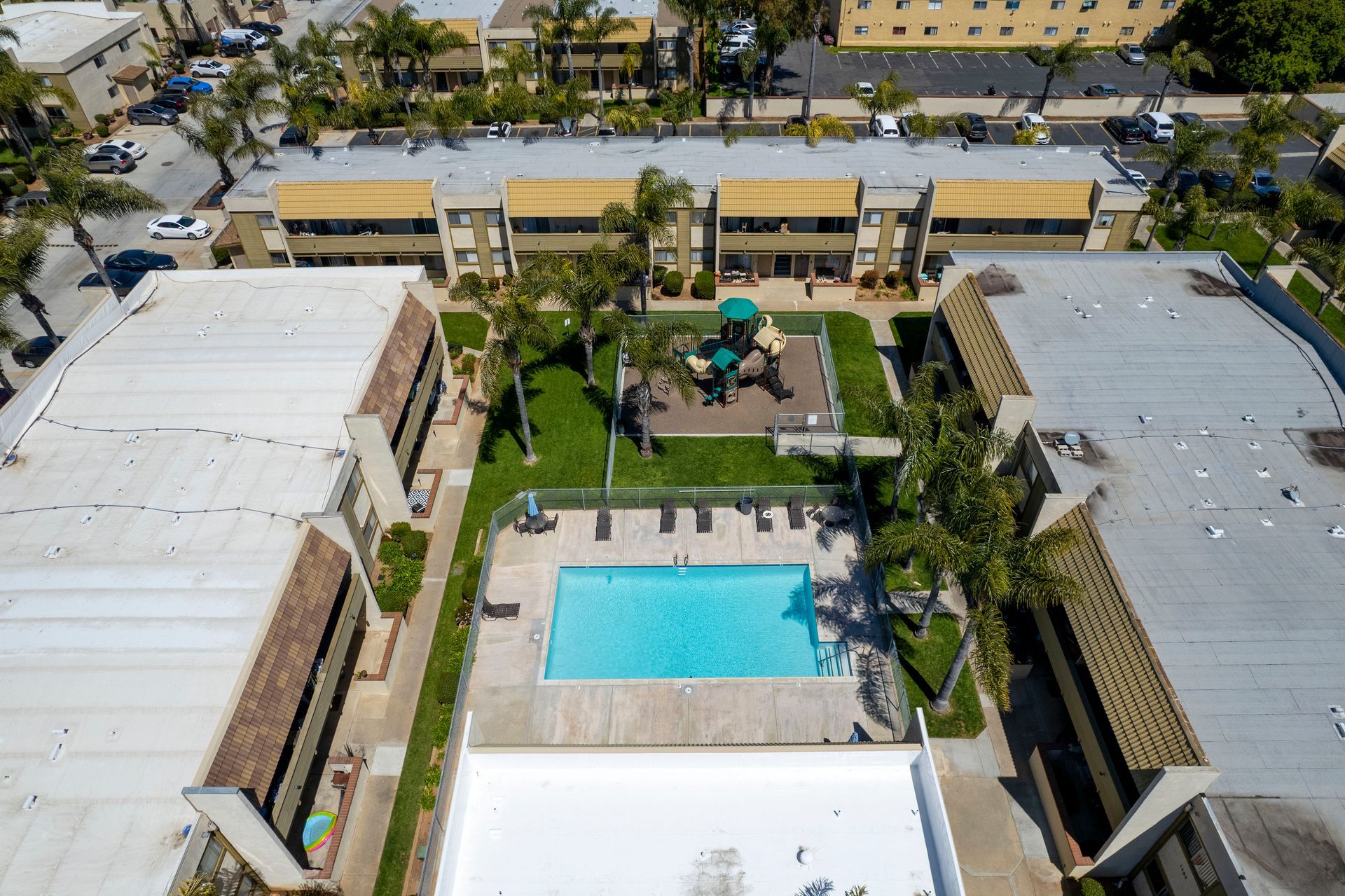 Royal Village Apartments aerial view