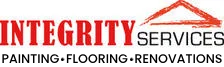 The integrity services logo is for painting , flooring , and renovations.