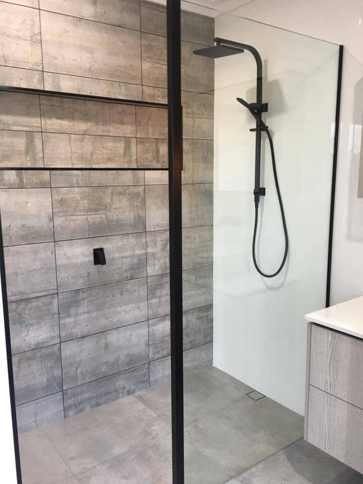 Bathroom renovation with new shower - Carwin homes