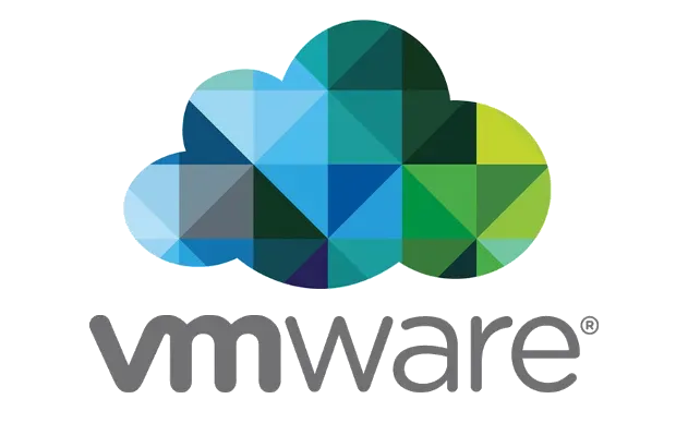 A vmware logo with a blue and green cloud