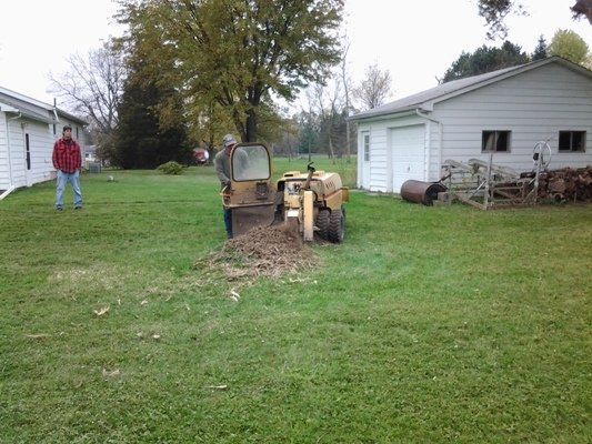 Stump Grinding — Genesee County, MI — Greenwood Tree Service