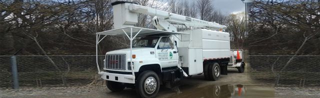 White Bucket Truck — Genesee County, MI — Greenwood Tree Service