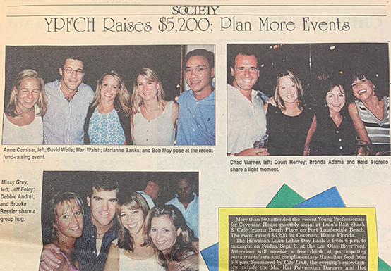 Image of newspaper clipping featuring YPFCH