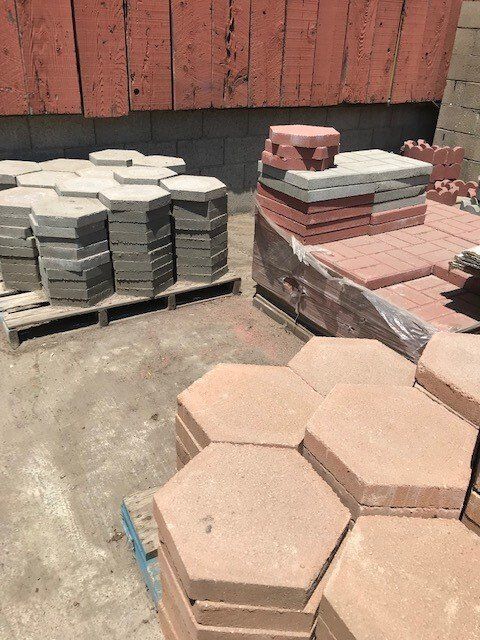 Hexagonal garden bricks | San Mateo, CA | Bayside Building Materials, Inc.
