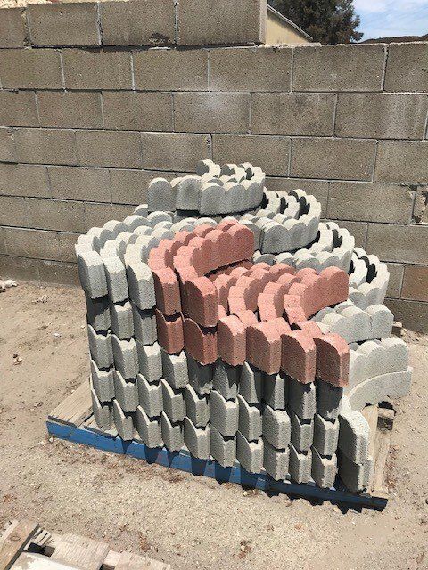 Curved brick garden border | San Mateo, CA | Bayside Building Materials, Inc.