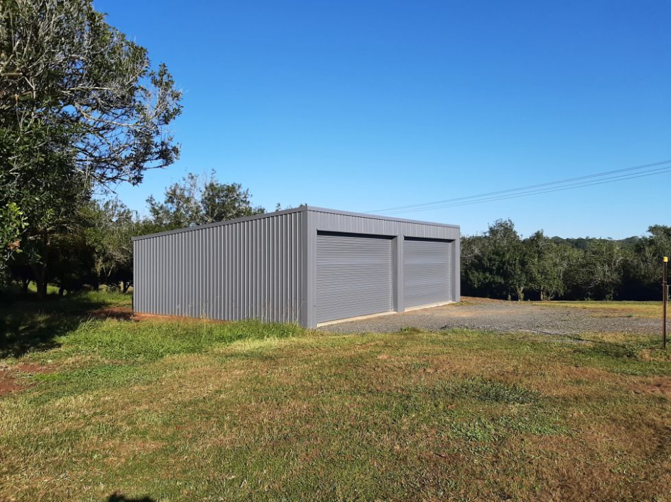 Sturdy Two-Door Metal Shed for Your Aussie Shed Kits — Shed Kits in Ballina, NSW