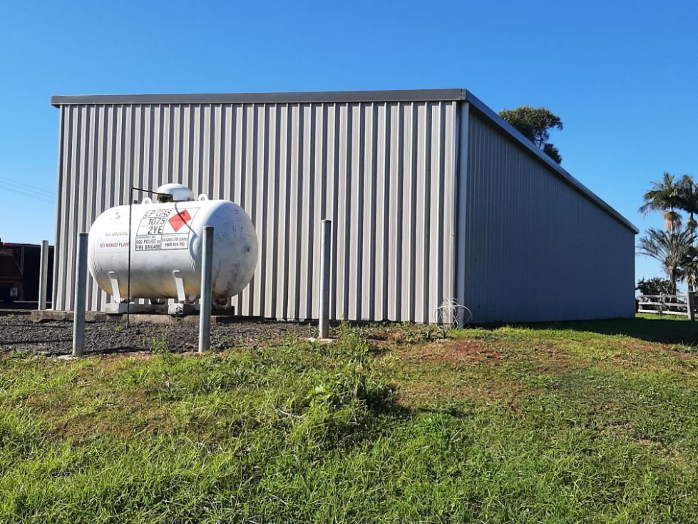 Rear View of Metal Shed Kit — Shed Kits in Lismore, NSW