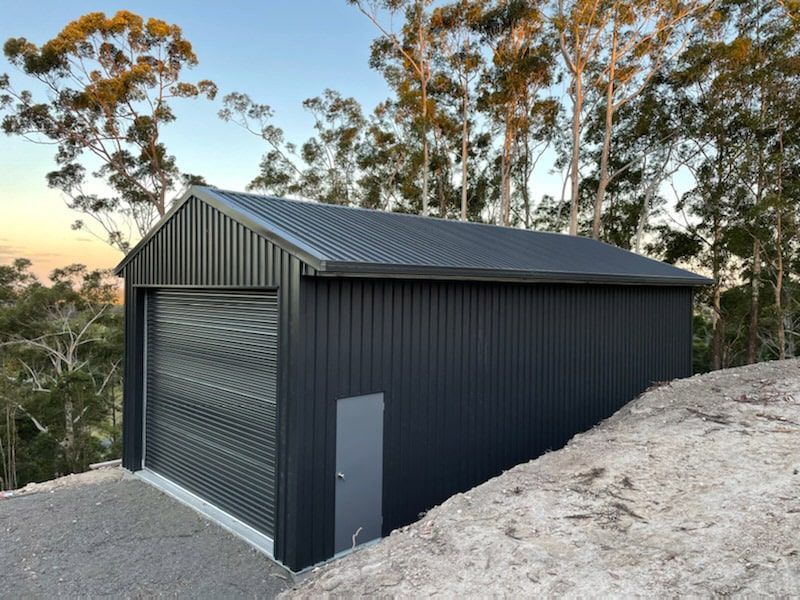 gray storage shed