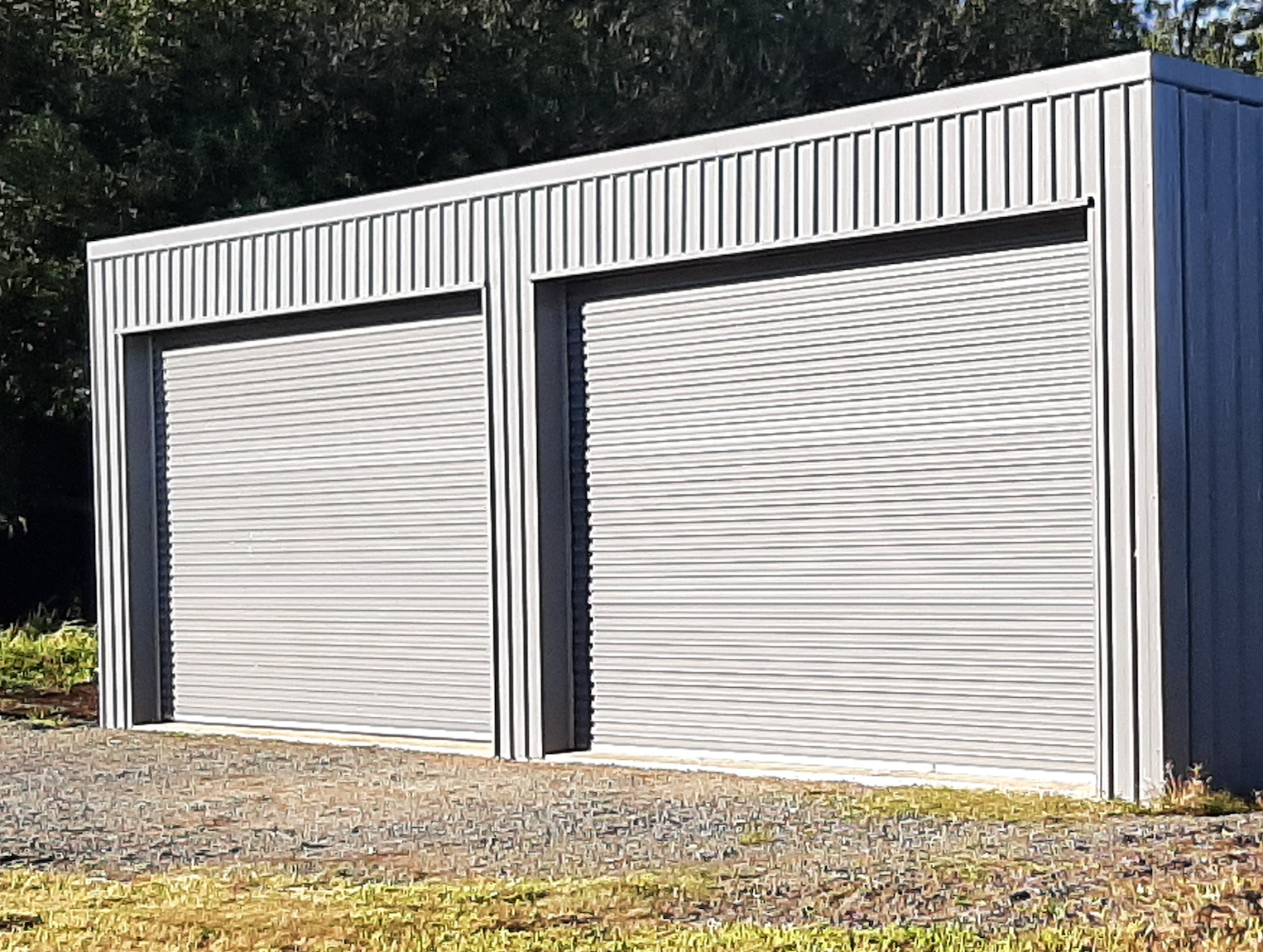 Double Garage Roller Doors — Shed Kits in Coffs Harbour, NSW