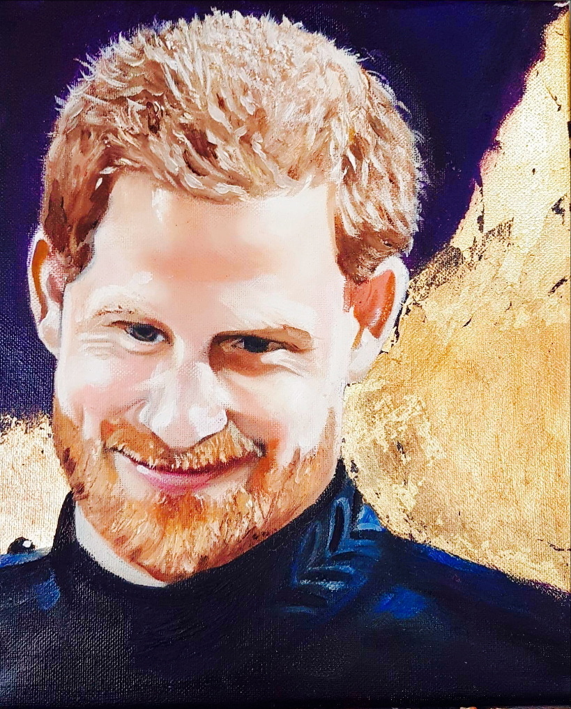 Prince Harry painting