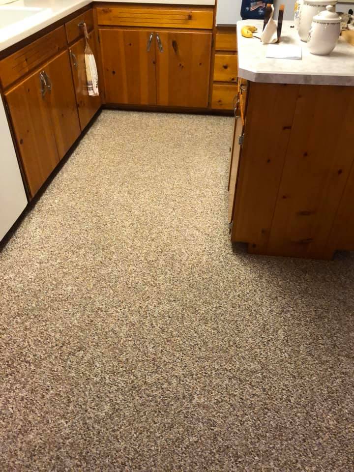 After Cleaning Kitchen Carpet — Lancaster, OH — Ewing Steam Cleaning Inc.