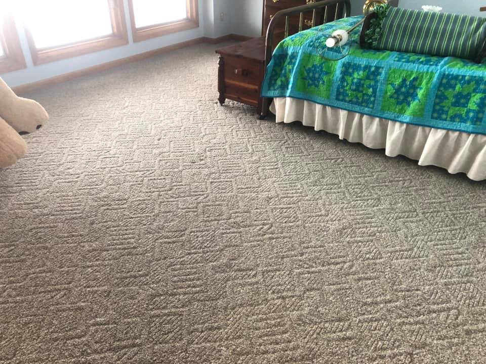 Bedroom Carpet — Lancaster, OH — Ewing Steam Cleaning Inc.