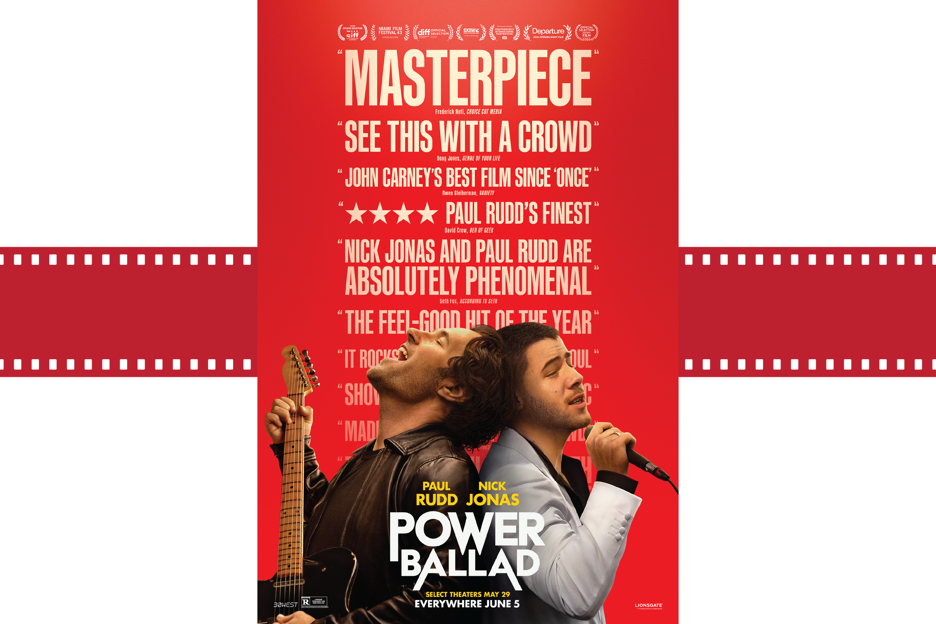 Poster of a person raising a fist, with the title “Steal This Story, Please!” on a red and black background