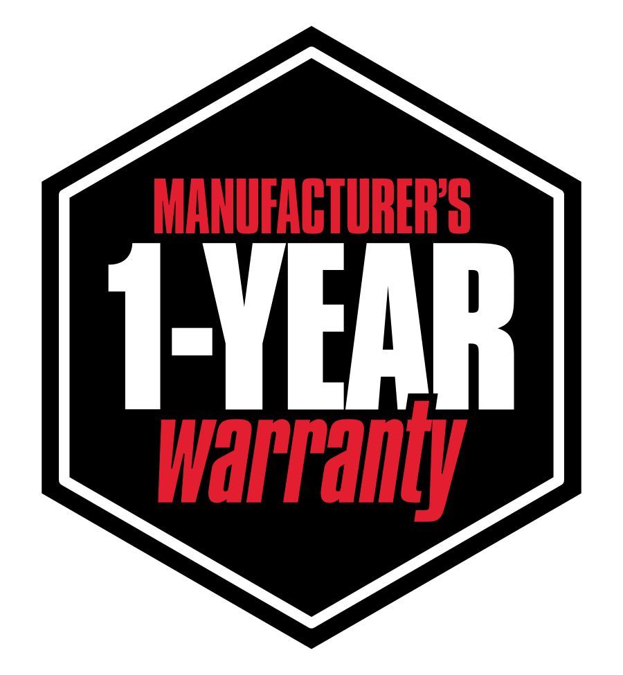A logo for a manufacturer 's 2 year warranty.
