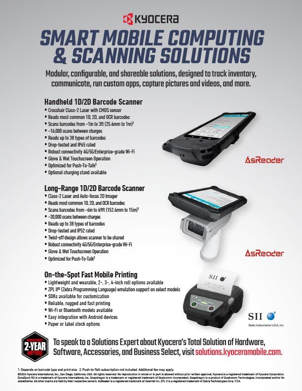 Smart mobile computing is a total scanning solution.