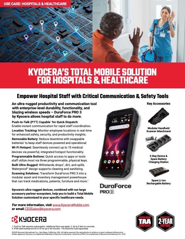DuraForce PRO 3 Healthcare Use Case