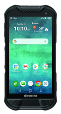 A cell phone with the time of 1:23 on it