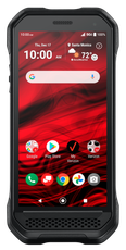 A smart phone with a design award sticker next to it
