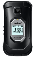 A verizon flip phone shows the time as 1:00 pm