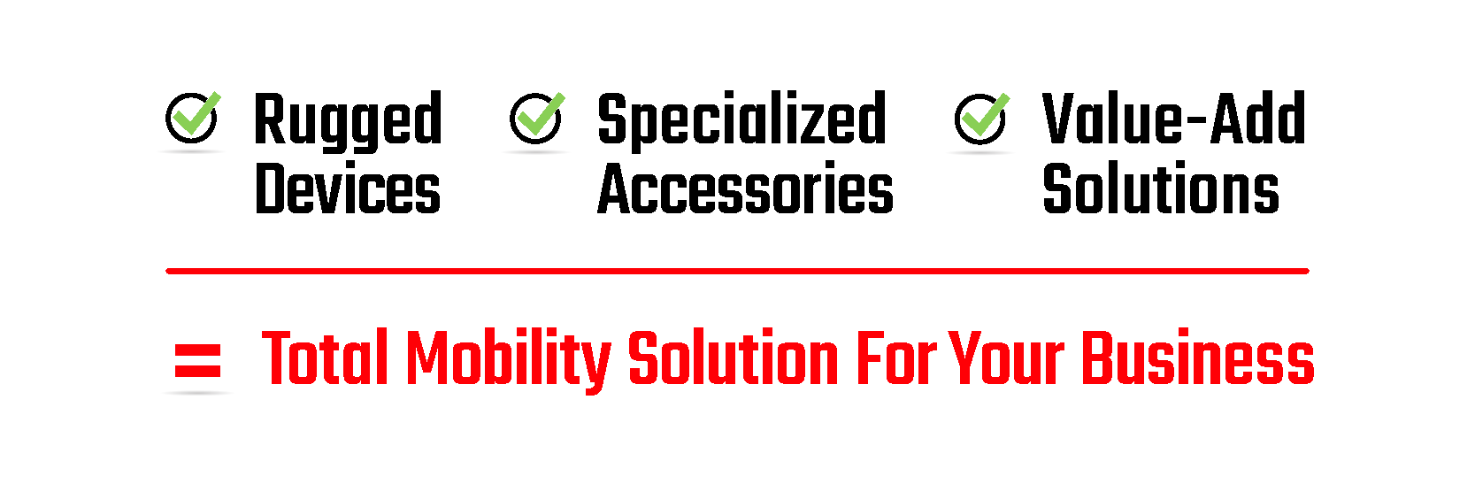 A sign that says total mobility solution for your business