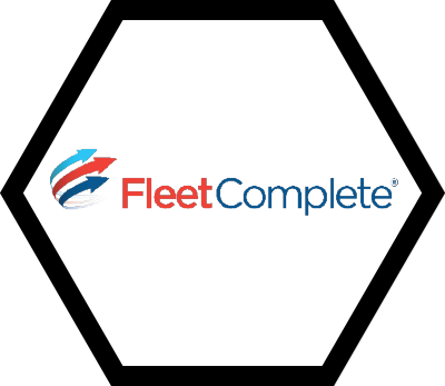 The fleet complete logo is in a hexagon shape.