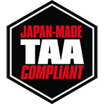 The japan-made taa compliant logo is a sticker that says japan-made taa compliant.