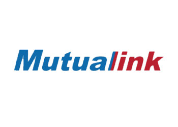 The mutuallink logo is blue and red on a white background.