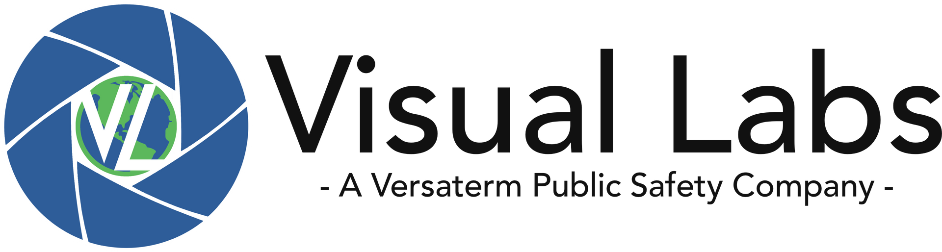 The logo for visual labs is a versatile public safety company.