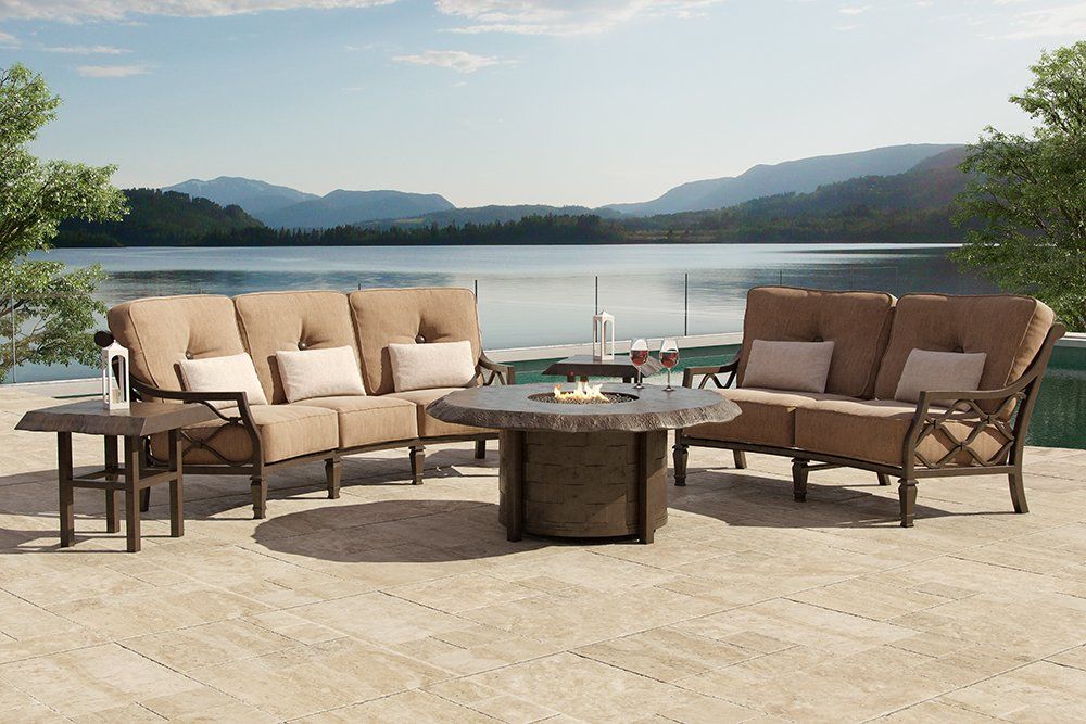 49 inch Round Live Edge Fire Pit