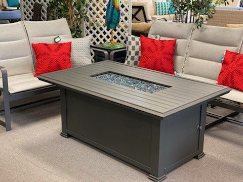 Burbank Graphite Rectangle Firepit