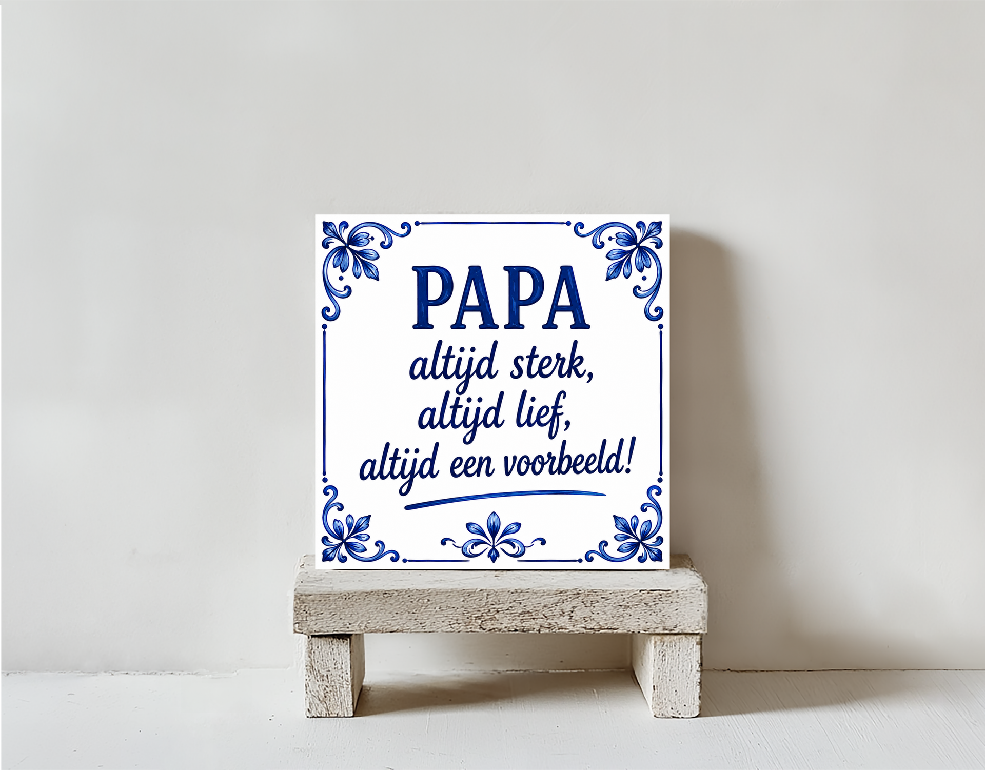 Papa altijd een voorbeeld
