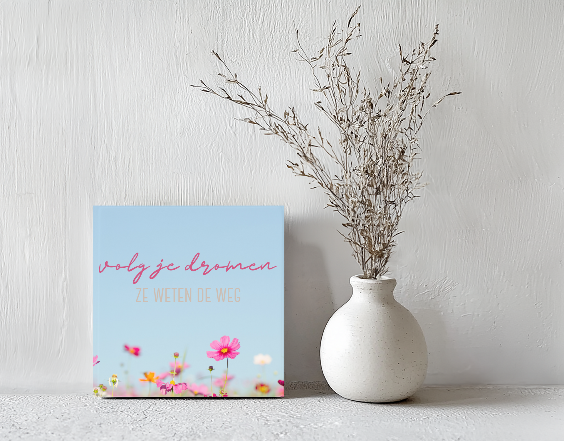 Tegeltje dromen steen