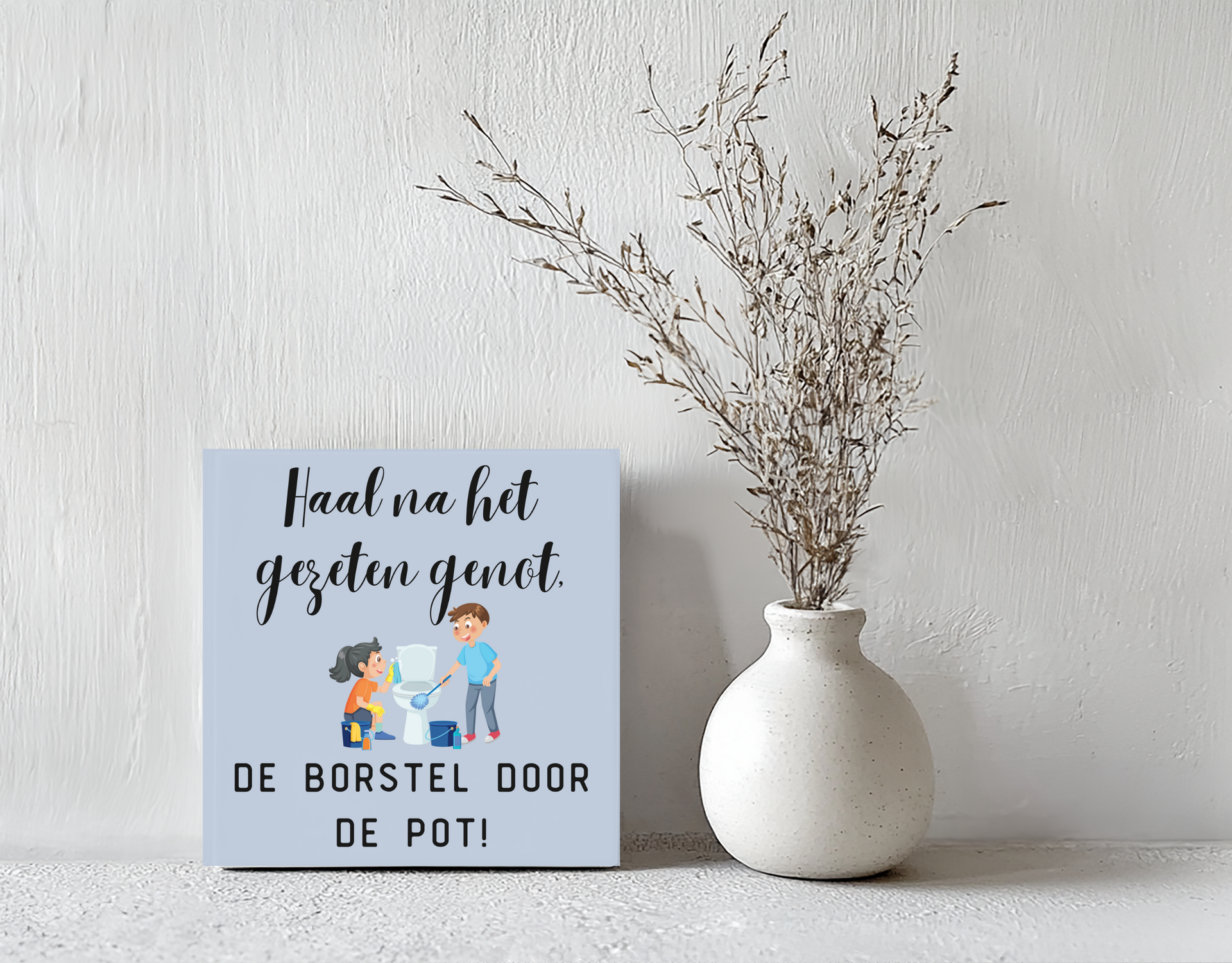 Tegeltje gezeten gemak steen