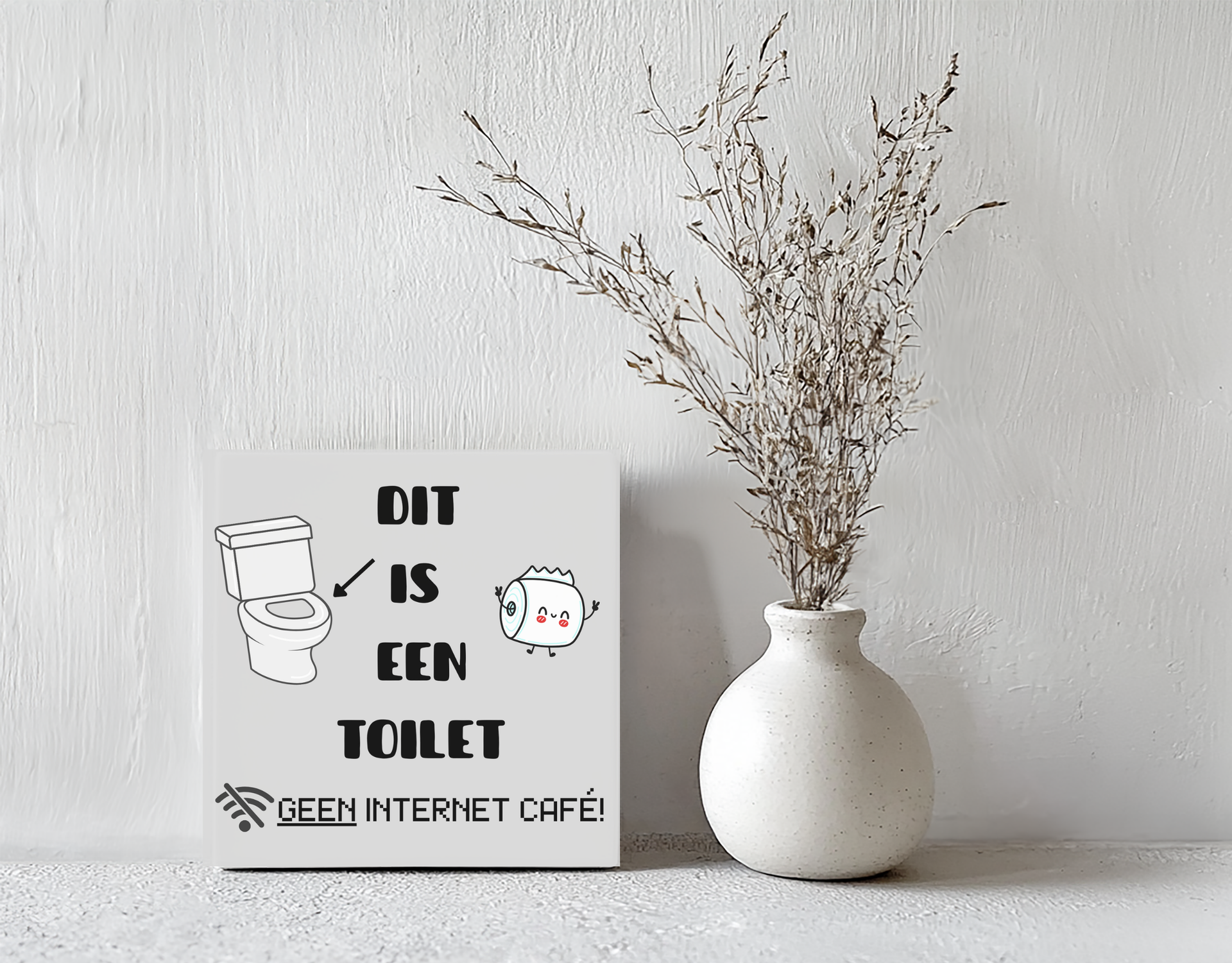 Tegeltje internetcafe steen