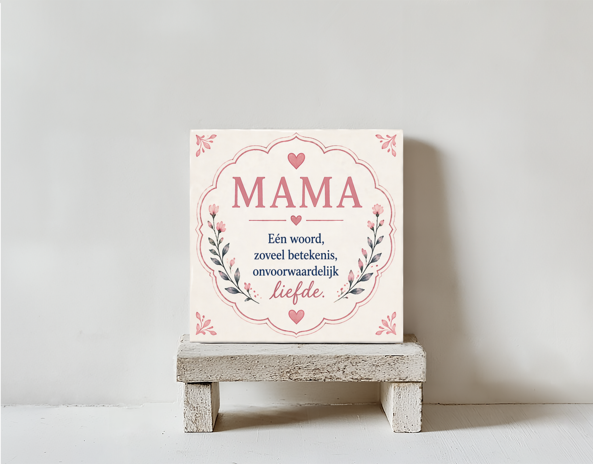 Tegeltje Mama één woord