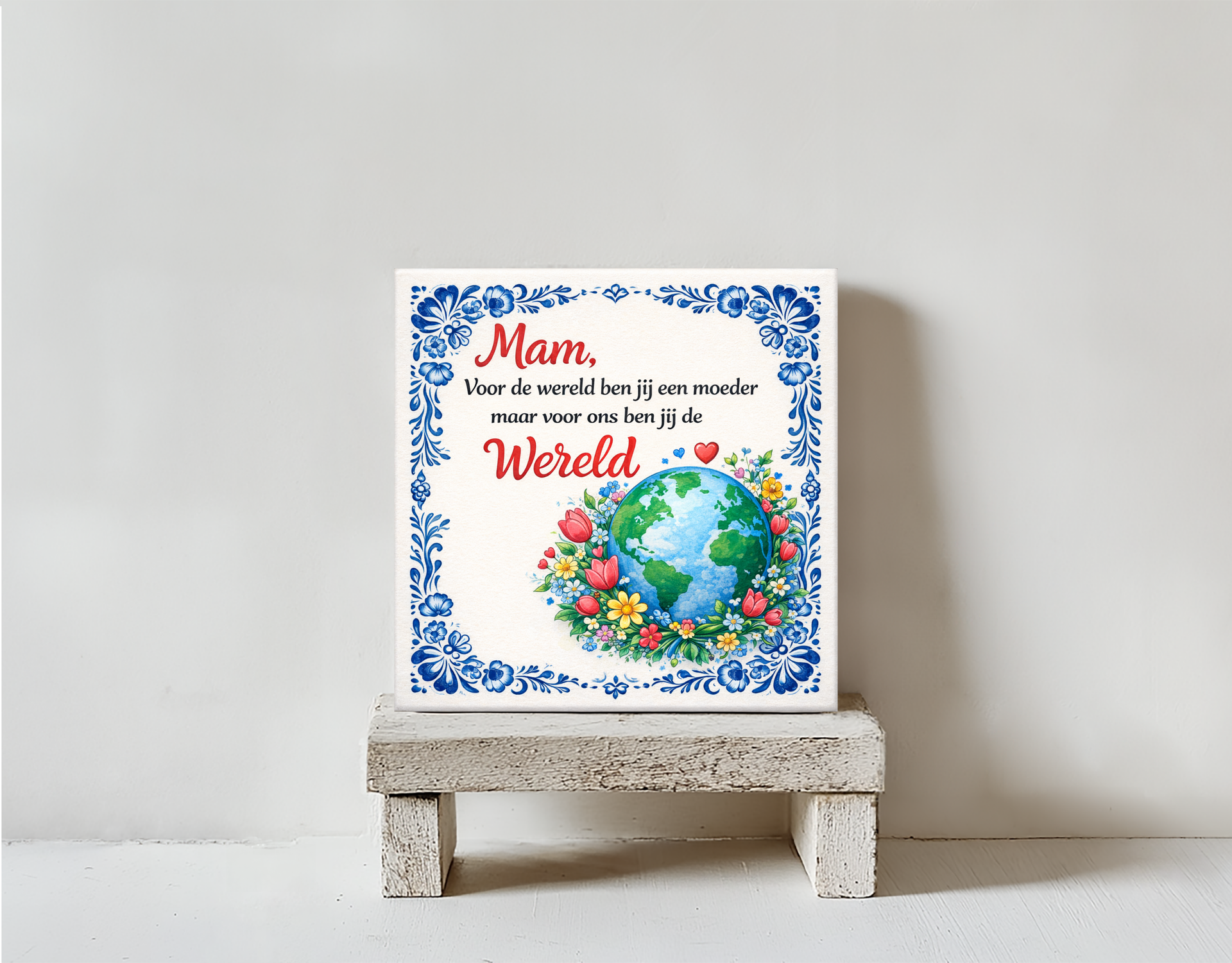 Tegeltje Mama Wereld