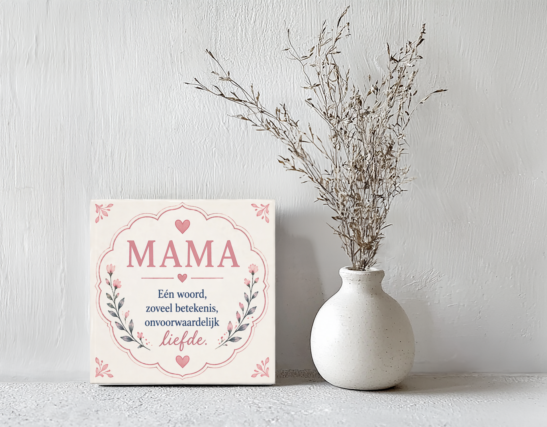 Tegeltje Mama één woord