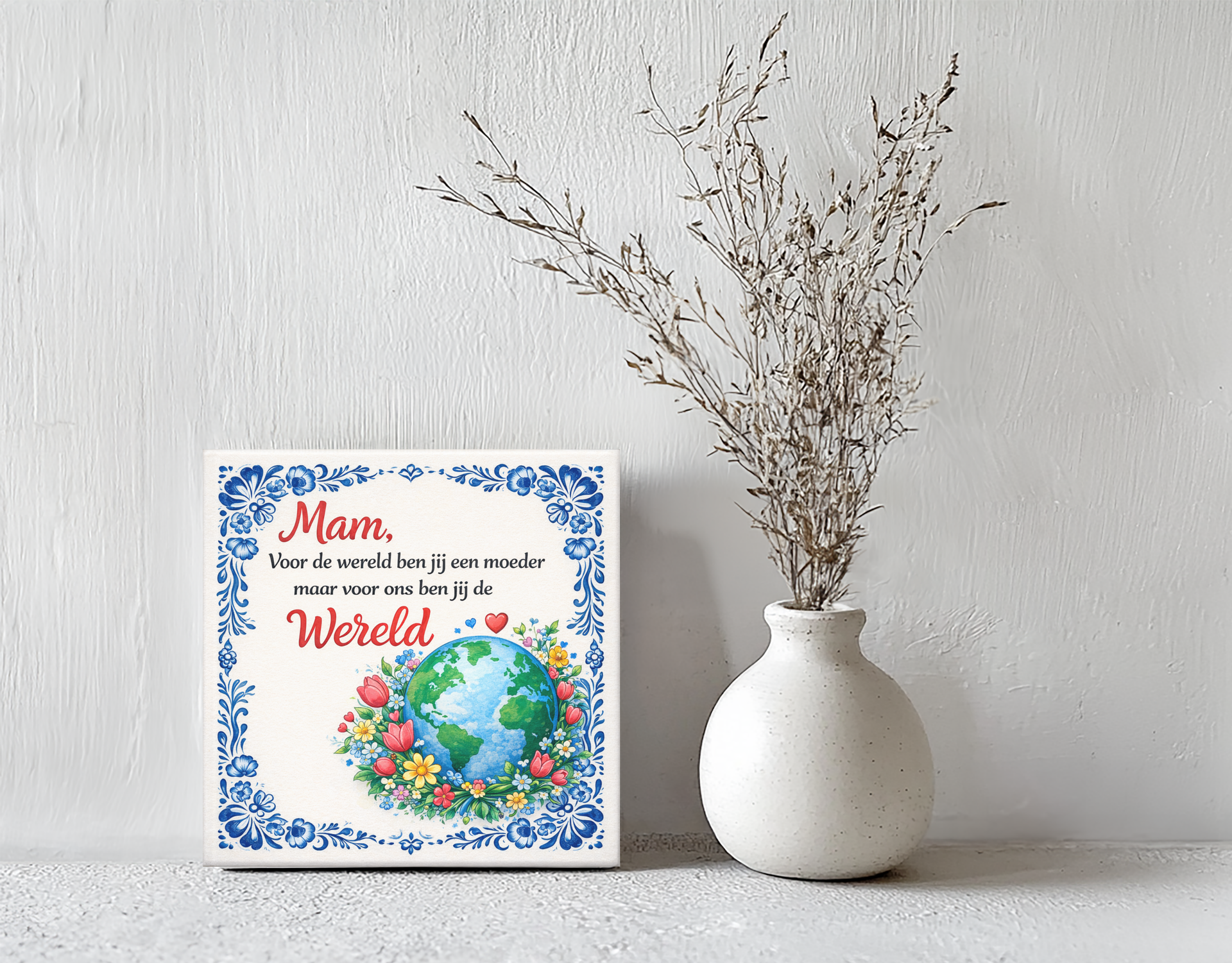 Tegeltje Mama Wereld