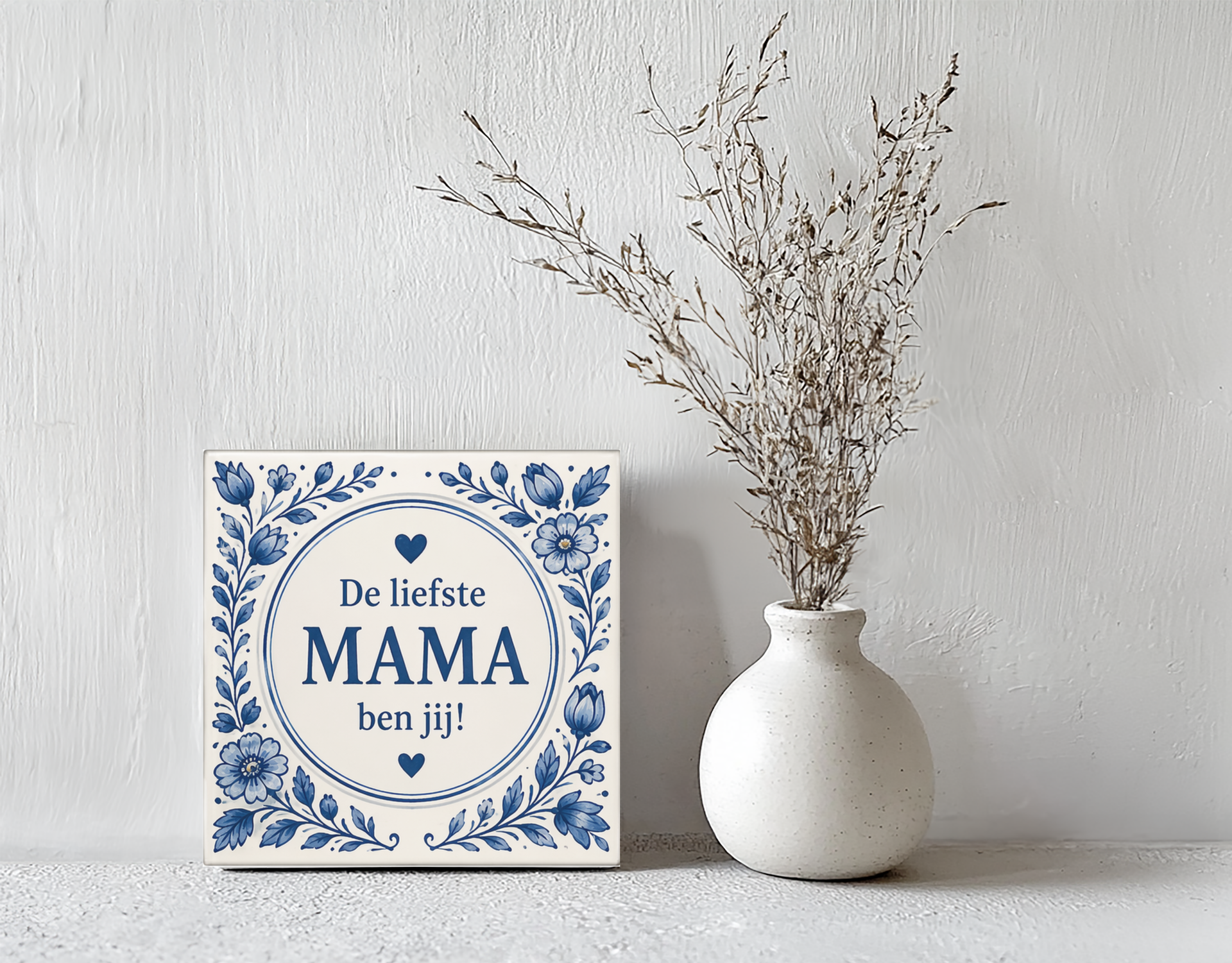 Tegeltje Liefste Mama Delft Blauw