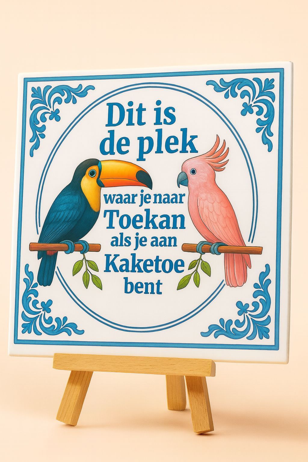 Tegeltje Kaketoe Kleur