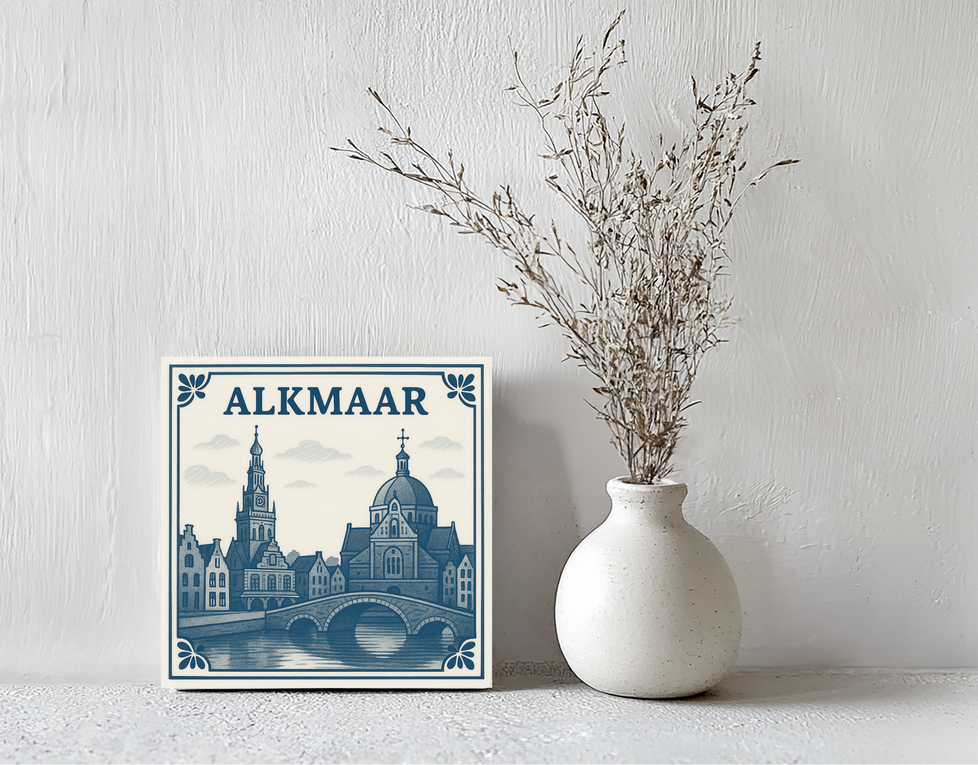 Tegeltje alkmaar steen