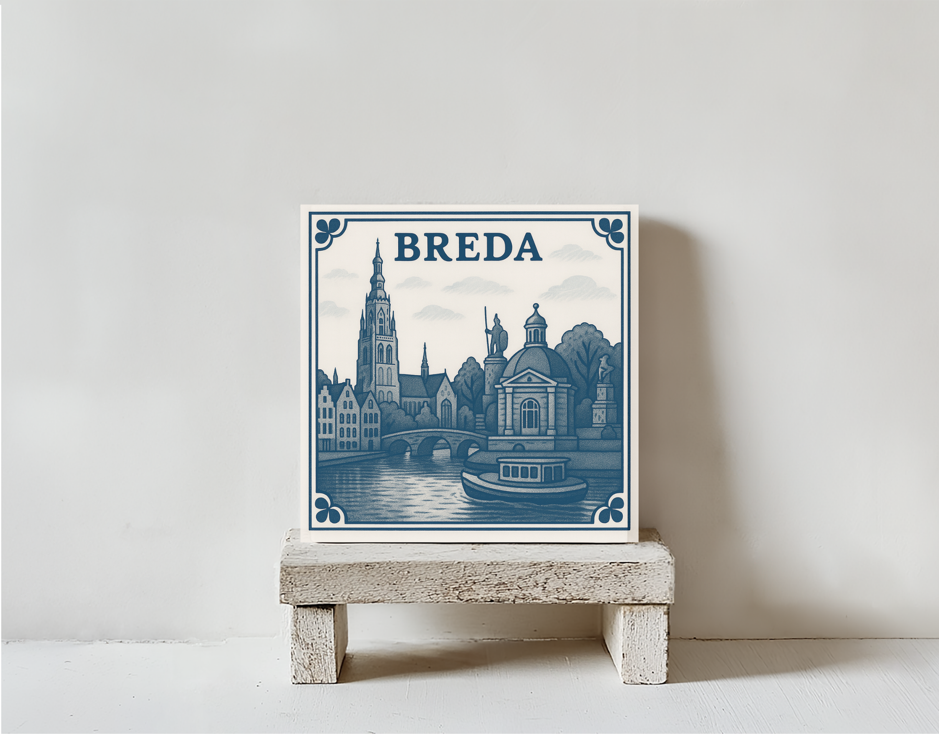 Tegeltje breda steen
