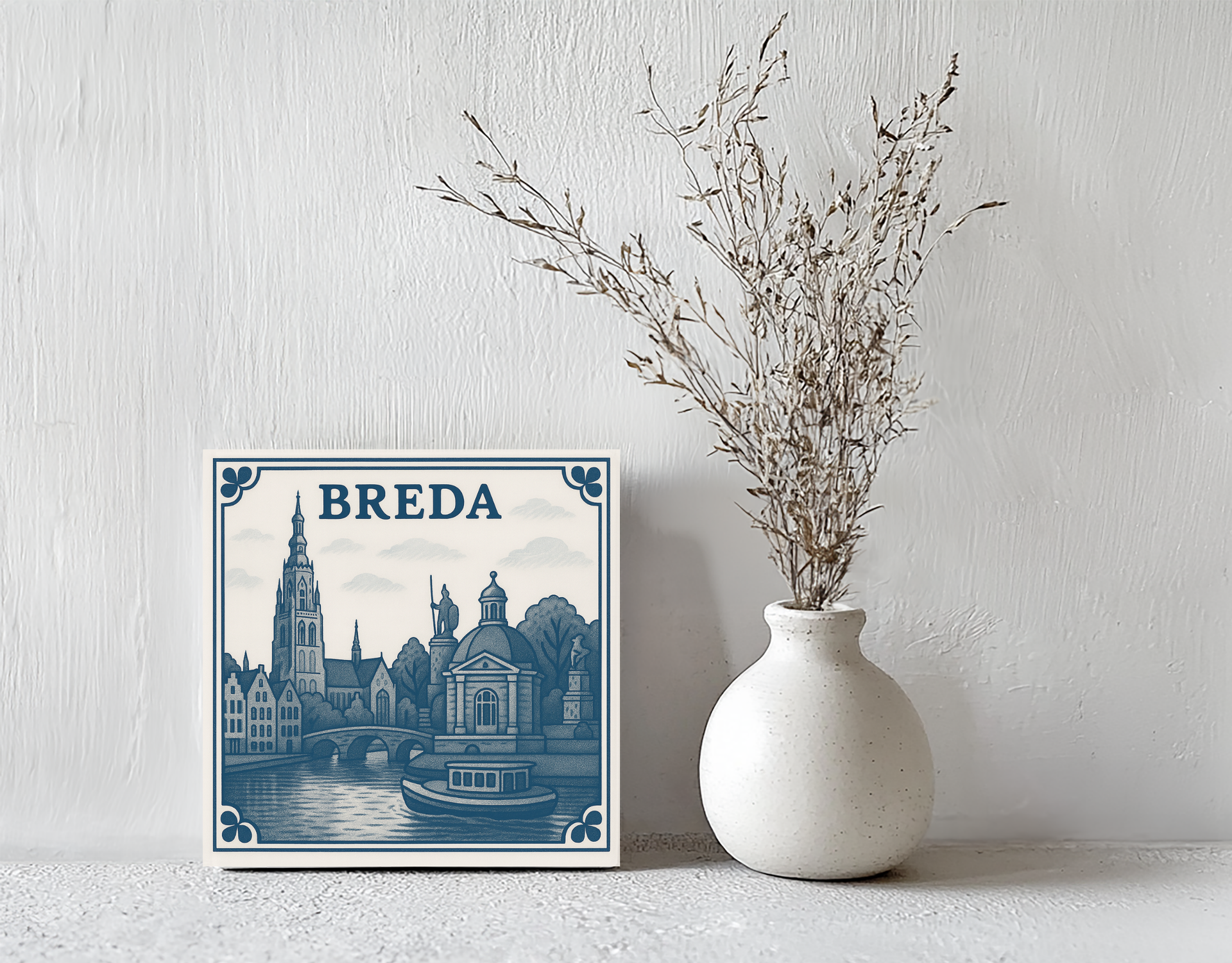 Tegeltje breda steen