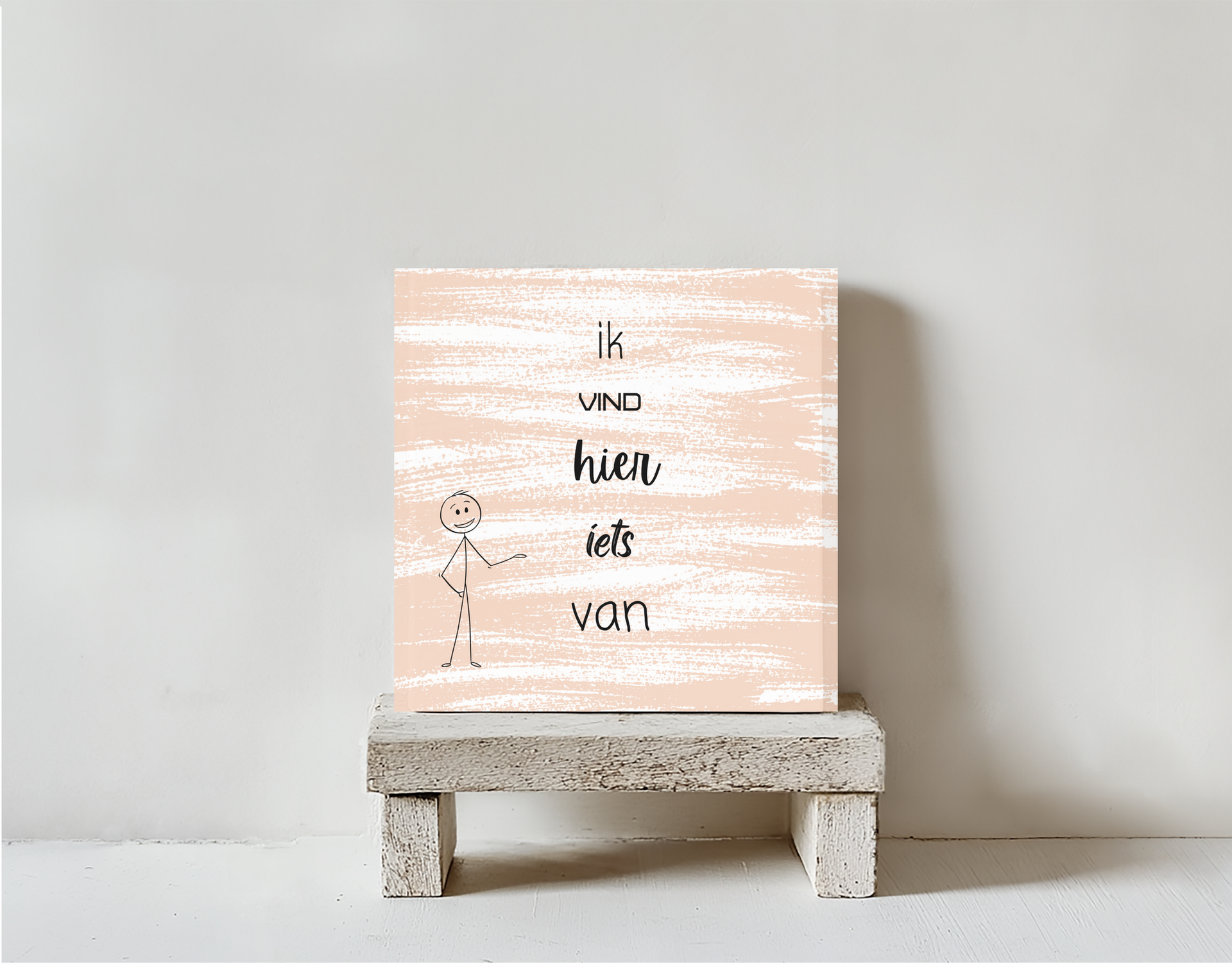 Tegeltje ik vind hier iets van steen