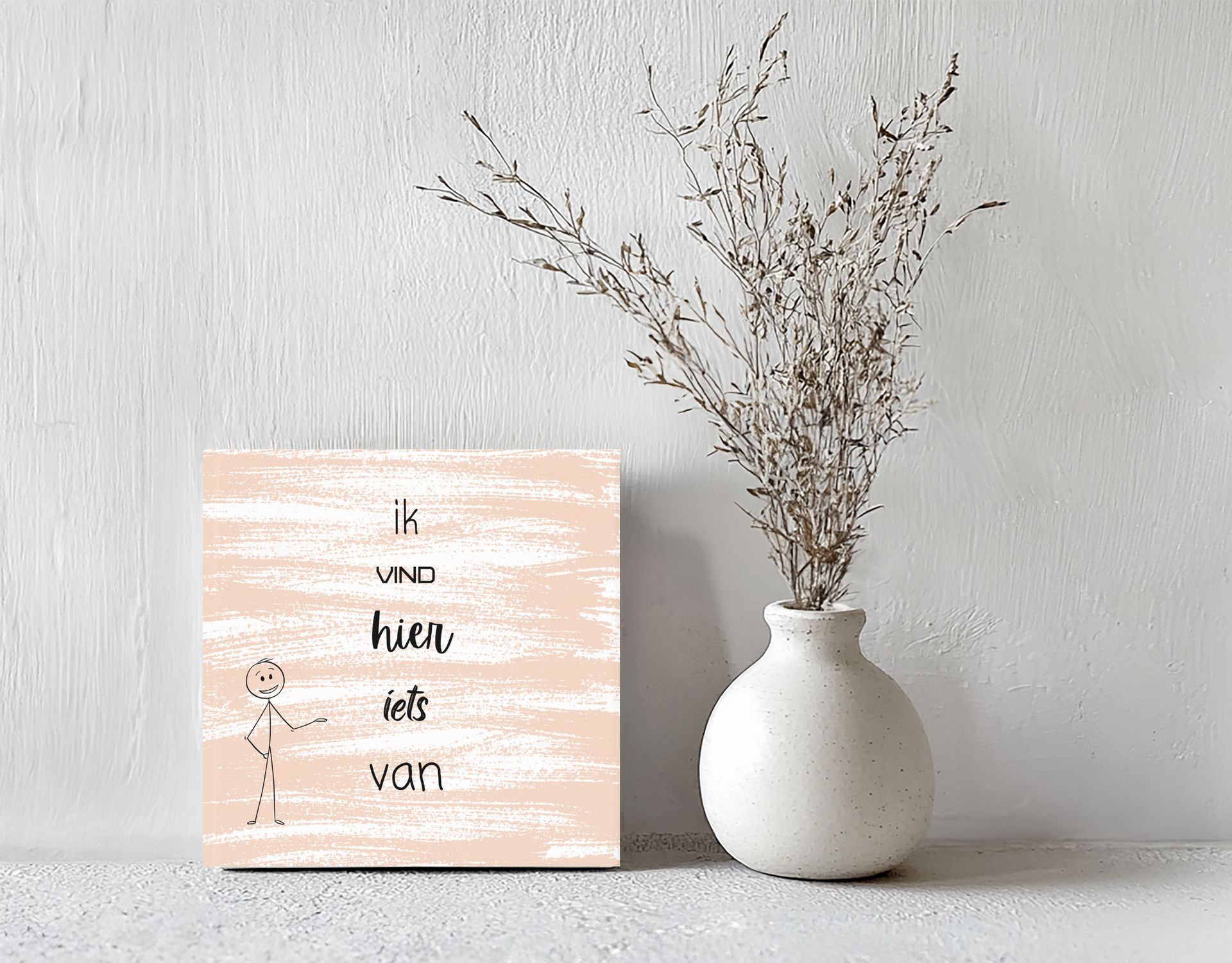 Tegeltje ik vind hier iets van steen