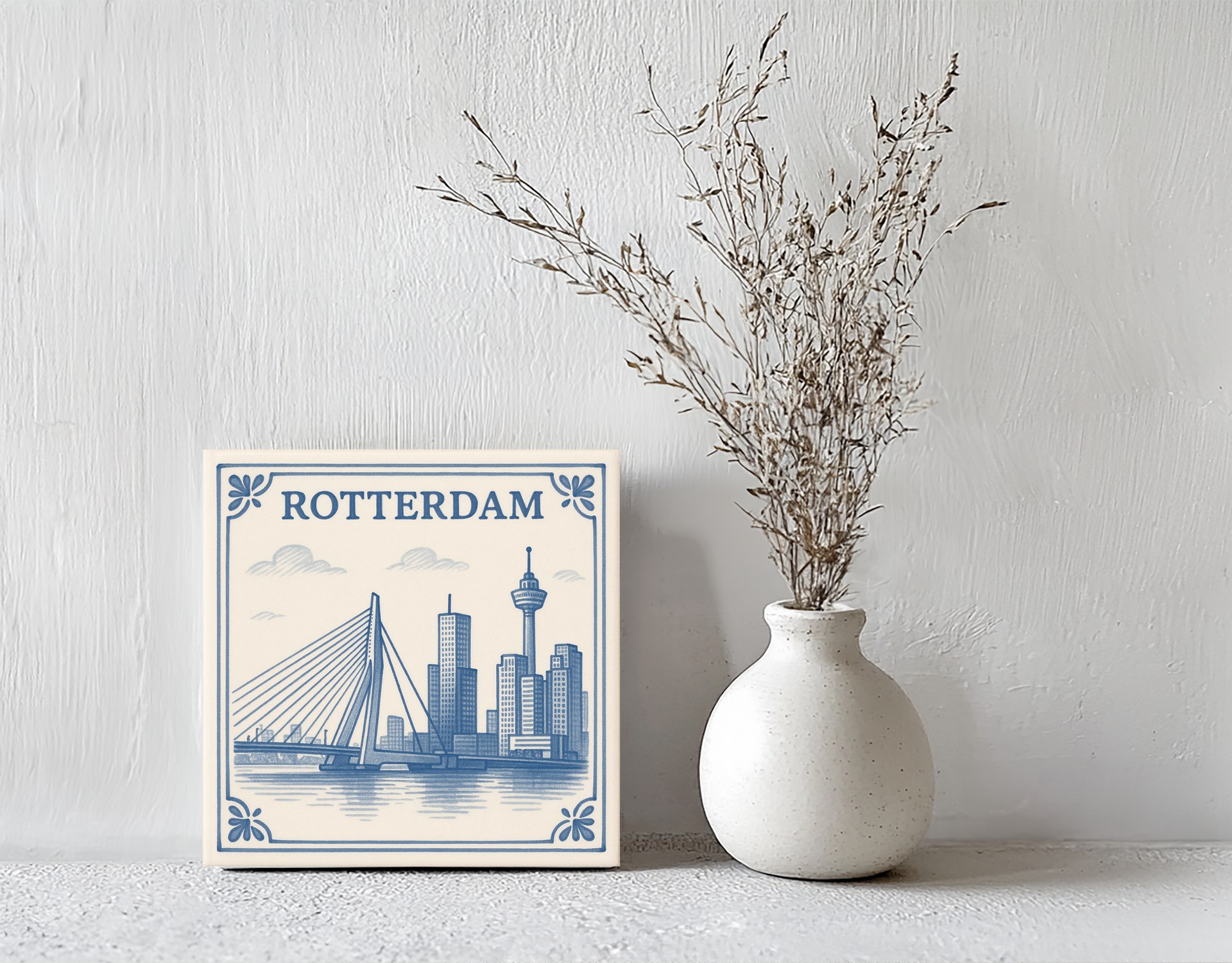 Tegeltje rotterdam steen