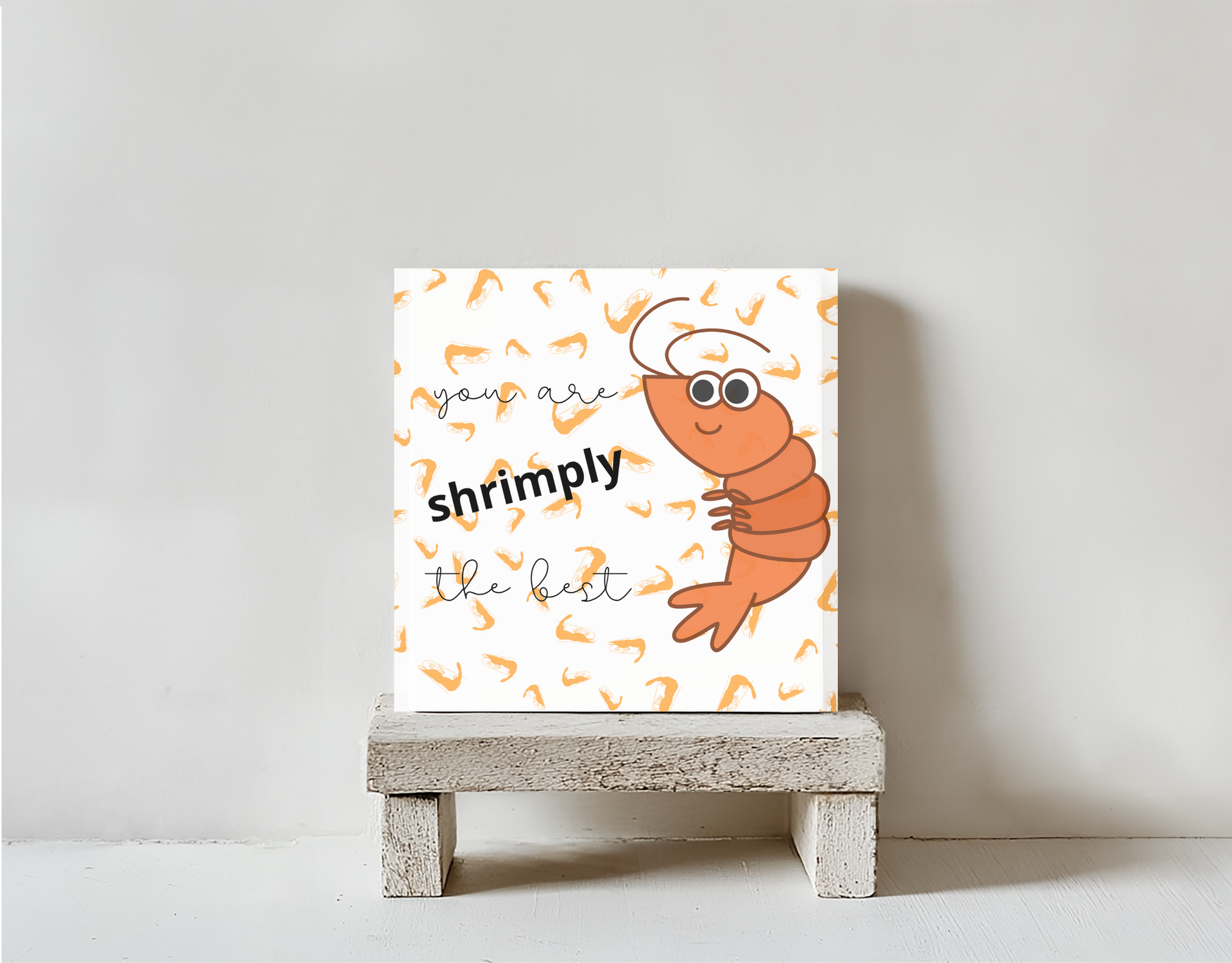 Tegeltje schrimply steen