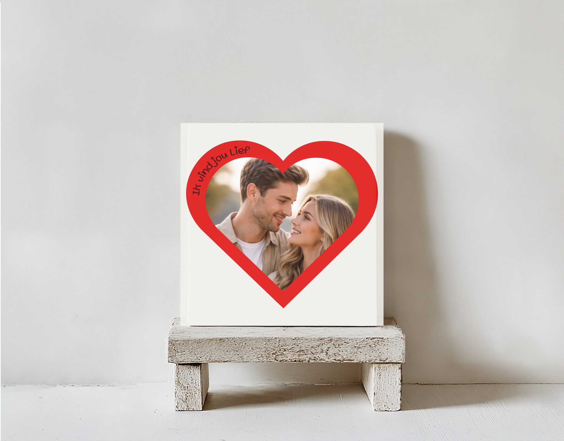 Tegeltje hartjes foto