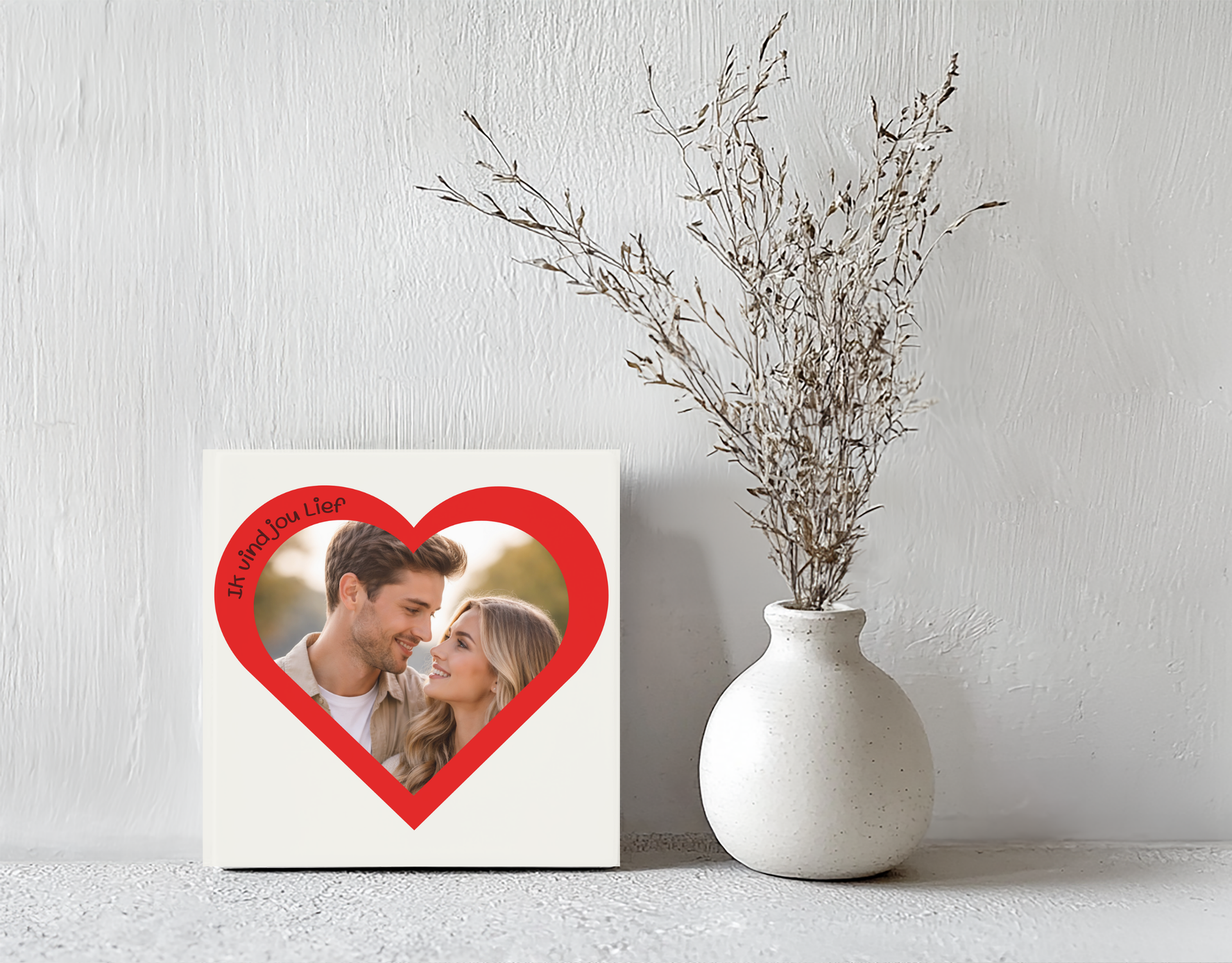 Tegeltje hartjes foto